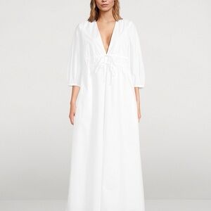 Frame white cotton dress